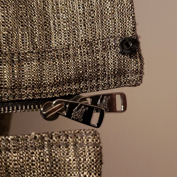 Burberry, Size 4, Black & Gold Long Jacket - Picture 5 of 7